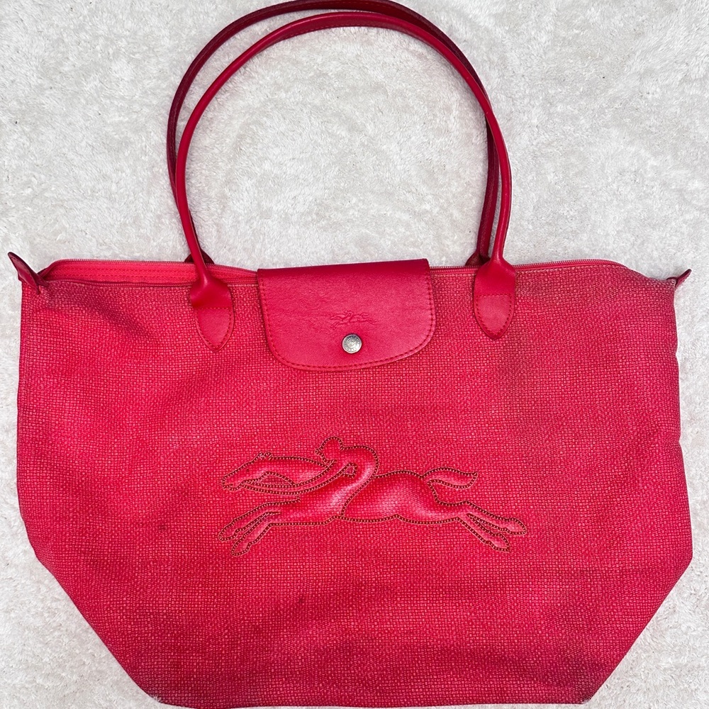 Longchamp watermelon color limited edition bag